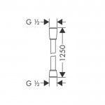 Potinkinis termostatinis dušas 7 in 1 komplekte HANSGROHE Pulsify S 260, 2jet, Matt Black